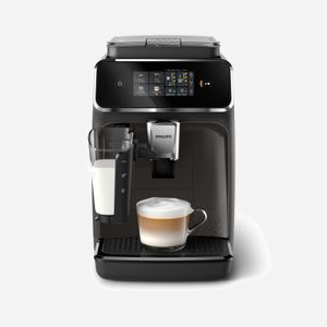 Philips EP2334/10 Série 2300 SilentBrew : Machine Expresso Automatique avec Broyeur Céramique, LatteGo, 4 Boissons, Noir/Gris Perle, AquaClean - Miniature 4