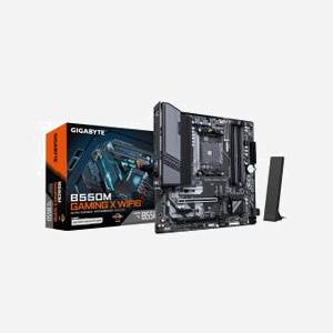 GIGABYTE B550M GAMING X WIFI6 : Carte mère AMD AM4 Ryzen 5000, DDR4 3200MHz, 2x M.2 PCIe (1x 4.0 + 1x 3.0), Wi-Fi 6, LAN 1GbE, USB 3.2 Gen 1
