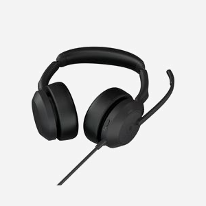 Jabra Evolve2 50 Casque Arceau Binaural USB-C/USB-A Bluetooth 5.2 Noir : Microphone Boom, ANC, HD Voice, Portée 30m, MS Teams - Miniature 2