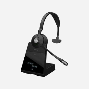 Jabra Engage 75 SE Casque sans fil Bluetooth 5.0 Mono - Portée 150m, 40-16000Hz, Micro Boom MEMS, Autonomie 13h, Recharge USB-C, Noir