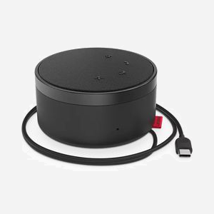 Haut-parleur PC Lenovo 4XD1C82055 USB Type-C Noir, 3W, 140-20000Hz, Micro Omnidirectionnel 100-10000Hz, Câble 0.79m, Windows 10 - Miniature 5