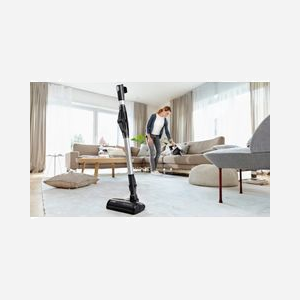 Bosch BBS711W Aspirateur Balai 2-en-1 sans Sac 0.3L Blanc - Batterie 18V 3Ah Autonomie 40min - Filtration Hygiénique, Tube Flexible & Brosse LED - Miniature 5