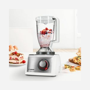 Robot de Cuisine Multifonction Bosch MC812S814 1250W, Bol 3.9L, Acier Inox/Blanc, Commande Rotative, Fonction Impulsion et Pétrissage, Incl. 11 Accessoires - Miniature 4