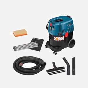 Aspirateur Eau & Poussière Bosch GAS 35 L AFC Professional, 1200W, Cuve 35L (poussière 23L, eau 19.2L), Filtre Auto-Nettoyant, Débit 74L/s, Dépression 254mbar