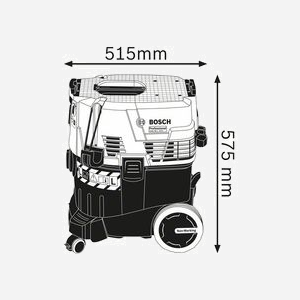 Aspirateur Eau & Poussière Bosch GAS 35 L AFC Professional, 1200W, Cuve 35L (poussière 23L, eau 19.2L), Filtre Auto-Nettoyant, Débit 74L/s, Dépression 254mbar - Miniature 3