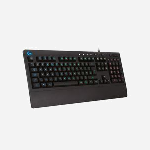 Logitech G G213 Prodigy - Clavier Gaming USB QWERTZ Suisse - Rétroéclairage RGB - Anti-ghosting - Touches Multimédia - Repose-poignets - Résistant aux éclaboussures