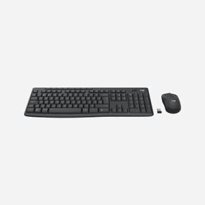 Logitech Ensemble Clavier QWERTY & Souris RF Sans Fil/Bluetooth Graphite - Clavier Membrane 112 touches - Souris 1000 DPI Ambidextre - Compatible Windows/macOS/Linux/Android/iPadOS - Miniature 3