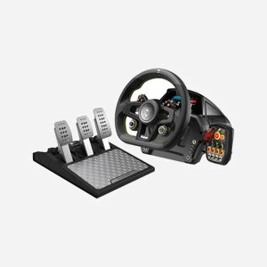 Turtle Beach VelocityOne Race Volant + Pédales USB PC/Xbox, Retour de Force K:Drive, Palettes Mag-Shift, Dynamic Brake Tek, Race Management Display