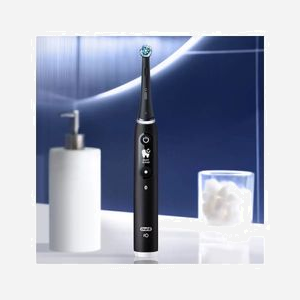 Oral-B iO Series 6 Brosse à Dents Rotative Adulte Noire - 5 Modes, Minuteur 2min, Capteur Pression, Batterie Intégrée, 1 Poignée & Brossette - Miniature 3