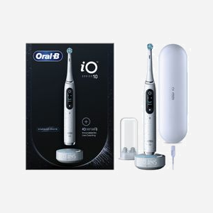 Oral-B iO Series 10 Brosse à Dents Rotative Oscillante Adulte, 7 Modes, Capteur Pression, Bluetooth, Écran LED, Batterie intégrée 3h, 1 Poignée, 1 Brosse CE - Miniature 2