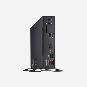 Shuttle XPC slim Barebone DS20U3V2, Intel i3-10110U, 2x LAN (1xGbit, 1x 2.5Gbit), 1xCOM, HDMI/DP, DDR4, M.2, 2.5", Fanless, 24/7 - Miniature 1