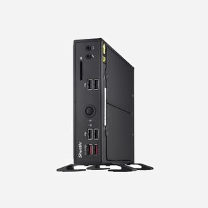 Shuttle XPC slim Barebone DS20U3V2, Intel i3-10110U, 2x LAN (1xGbit, 1x 2.5Gbit), 1xCOM, HDMI/DP, DDR4, M.2, 2.5", Fanless, 24/7 - Miniature 4