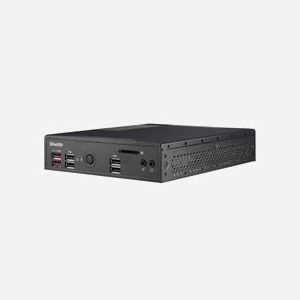 Shuttle XPC slim Barebone DS20U3V2, Intel i3-10110U, 2x LAN (1xGbit, 1x 2.5Gbit), 1xCOM, HDMI/DP, DDR4, M.2, 2.5", Fanless, 24/7 - Miniature 5