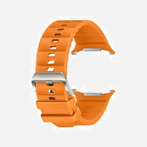 Bracelet Samsung ET-SBL70MOEGEU Orange pour Galaxy Watch Ultra - Bande Hybride Tissée - Attache Rapide Argent - 1 Pièce - Miniature 3