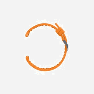 Bracelet Samsung ET-SBL70MOEGEU Orange pour Galaxy Watch Ultra - Bande Hybride Tissée - Attache Rapide Argent - 1 Pièce - Miniature 4