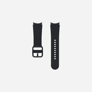 Bracelet Samsung ET-SFR86SBEGEU Noir 20mm pour Galaxy Watch4 40/42mm, Fluoroélastomère résistant à la sueur, Poids 21.7g