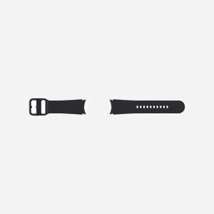 Bracelet Samsung ET-SFR86SBEGEU Noir 20mm pour Galaxy Watch4 40/42mm, Fluoroélastomère résistant à la sueur, Poids 21.7g - Miniature 2