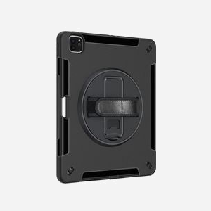 4smarts Étui 540235 pour iPad Pro 12.9" (2022/2021/2020/2018) 32.8cm Noir, PC+TPU, Fonction Stand, Boucle Stylo, 500g - Miniature 2