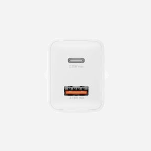 4smarts 540359 Chargeur Secteur Universel 25W QC 3.0, 1x USB-C + 1x USB-A 3.2 Gen 1, 100-240V, Blanc, Intérieur, Boîtier PC - Miniature 4