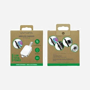 4smarts Chargeur Smartwatch 541225 CC 5V/1A 2.5W, Recharge sans fil, USB Type-C, Compatible MagSafe, Câble 1m, Blanc, ABS/PC, 95x105x20mm - Miniature 4