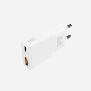 4smarts PDPlug Duos Slim Chargeur Secteur 30W GaN, 1x USB-C Power Delivery 3.0 (30W), 1x USB-A (18W), Blanc, Compatible Smartphone & Tablette, 100-240V - Miniature 2