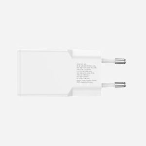 4smarts 541122 Chargeur Secteur 20W Blanc - USB-C + USB-A 3.2 Gen 1, Charge Rapide Quick Charge 3.0, GaN, Protection Court-Circuit, 100-240V - Miniature 3