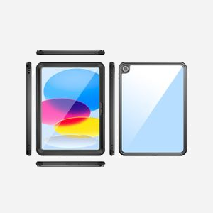 4smarts Stark Coque pour iPad (10.Gen.) 10.9" Noir/Transparent, PC/TPU, Résistante aux chocs et à la poussière, Dimensions 250x300x20mm, Poids 325g - Miniature 3