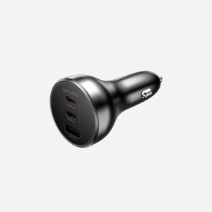 4smarts 541224 Chargeur Auto 160W USB-C 100W+30W+USB-A Quick Charge 2.0 12-24V pour Ordinateur Portable, Smartphone, Tablette, Universel