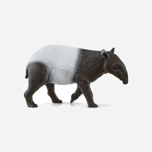 Figurine schleich WILD LIFE Tapir #14850, 70x40x20mm, 3+, PVC, Peinture non-toxique, Pays d'origine Portugal, Poids 31.6g, Packaging plastique. - Miniature 2