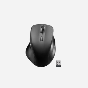 SPEEDLINK SL-630021-RRBK : Souris Gaming Droitier sans fil RF + Bluetooth Optique 3200 DPI, 5 Boutons, Double Molette, USB-C, Noir - Miniature 1