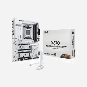 ASUS X870 MAX GAMING WIFI7 Carte mère ATX AMD X870 Socket AM5, DDR5 256Go max 8000MHz, PCIe 5.0, M.2, SATA III, RAID 0/1/5/10, WiFi 7, Bluetooth 5.4 - Miniature 1