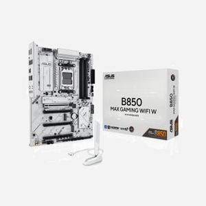 ASUS B850 MAX GAMING WIFI : Carte mère ATX AMD B850, Socket AM5, DDR5, Wi-Fi 6E, 2.5GbE, M.2 PCIe 5.0/4.0, RAID, USB 3.2 Gen 2, Compatible AMD Ryzen 7000/8000/9000 Series