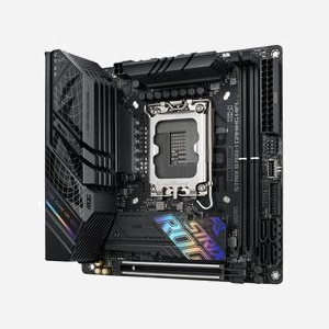 ASUS ROG STRIX B760-I GAMING WIFI : Carte mère mini ITX Intel B760, Socket LGA 1700, DDR5 jusqu'à 96GB, Wi-Fi 6E, 2.5GbE Ethernet, double M.2 - Miniature 3