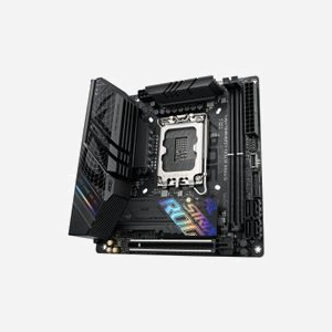 ASUS ROG STRIX B760-I GAMING WIFI : Carte mère mini ITX Intel B760, Socket LGA 1700, DDR5 jusqu'à 96GB, Wi-Fi 6E, 2.5GbE Ethernet, double M.2 - Miniature 4