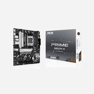 ASUS PRIME B850M-K - Carte mère micro ATX AMD B850 Socket AM5 Ryzen 7000/8000/9000 DDR5-SDRAM 128Go max, M.2/SATA III, 2.5GbE - Miniature 1
