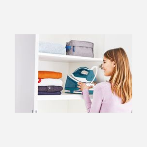 Tefal Express Essential SV6115E0 : Centrale Vapeur 2200W, Pression 5.2 bar, Débit vapeur 230g/min, Réservoir 1.4L, Vapeur verticale, Anti-calcaire, Blanc/Gris - Miniature 5