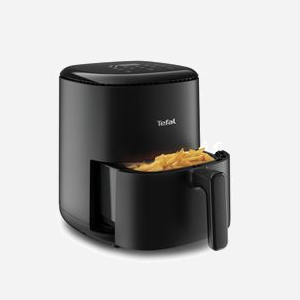Tefal Easy Fry EY145810 Friteuse Air Chaud 3L 1300W Noir, 10 Programmes, Écran LCD, Cuve Anti-adhésive PTFE, Construction Unique - Miniature 3