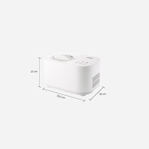 Unold 48820 Sorbetière à Compresseur, Capacité 1L, Puissance 135W, Production Glace/Sorbet/Yaourt, Acier Inoxydable, Dimensions 355x260x230mm - Miniature 5