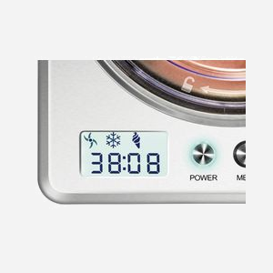 Unold 48872 Sorbetière à Compresseur 2L, 180W, Cuve et Boîtier en Acier Inoxydable, Ecran LCD, Minuterie 60 min, Gaz réfrigérant R600a - Miniature 3