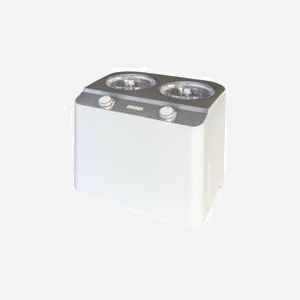 Unold Doppio - Sorbetière à Compresseur 2 x 2.4L, 250W, Acier Satin/Blanc, Production Glace/Sorbet/Yaourt, Cuves Amovibles Inox, Minuteur 30min - Miniature 1