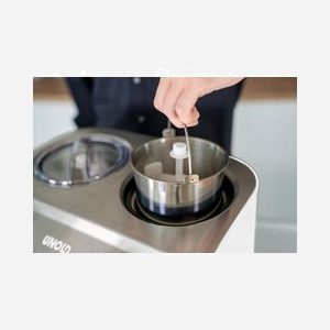 Unold Doppio - Sorbetière à Compresseur 2 x 2.4L, 250W, Acier Satin/Blanc, Production Glace/Sorbet/Yaourt, Cuves Amovibles Inox, Minuteur 30min - Miniature 5