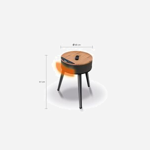 Unold 86545 Chauffage Ventilateur Électrique 2000W Noir/Bois Vitrocéramique Télécommandé avec Minuteur et Oscillation, Intérieur 30m², 220-240V - Miniature 5