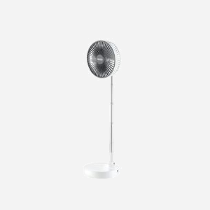 Unold 86720 Ventilateur Télescopique Blanc, 3 Vitesses, Batterie 5000mAh Li-Ion, Autonomie 10h, Hauteur Réglable, 197x197x399mm, 6.8W