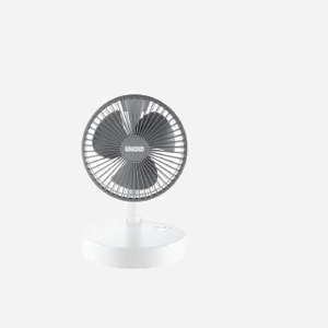 Unold 86720 Ventilateur Télescopique Blanc, 3 Vitesses, Batterie 5000mAh Li-Ion, Autonomie 10h, Hauteur Réglable, 197x197x399mm, 6.8W - Miniature 2