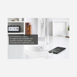 Unold 86720 Ventilateur Télescopique Blanc, 3 Vitesses, Batterie 5000mAh Li-Ion, Autonomie 10h, Hauteur Réglable, 197x197x399mm, 6.8W - Miniature 4