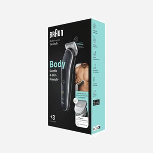 Braun BodyGroomer BG5340 Noir/Argent : Tondeuse Corps Wet&Dry, Autonomie 100min, Batterie Li-Ion, Lames Ajustables 0.5-1.1mm, Recharge 1h - Miniature 3