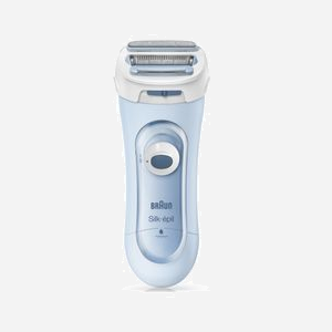 Braun Silk-épil Lady Shaver 81653271 Rasoir Femme 3 Têtes Tondeuse Wet&Dry Bleu, 1 Lame, Accessoire Exfoliant, Technologie Double-Care, Alimentation AA - Miniature 2