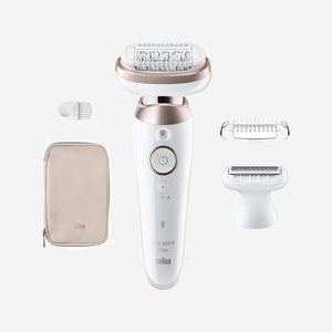 Épilateur Braun Silk-épil 9 Flex 9-030 3D : 40 pinces MicroGrip, Wet&Dry, rasoir, exfoliation, autonomie batterie, rose/blanc. Inclut 3 accessoires. - Miniature 1