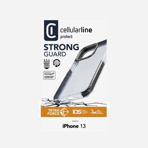 Cellularline Tetra Force Strong Guard TETRACIPH13T - Coque pour iPhone 13 - Protection antichoc, antibactérienne Microban - Noir - Compatible recharge sans fil - Miniature 5