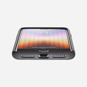 Cellularline Sensation Coque Silicone Noir Microfibre pour iPhone 8/7/6/SE (2020/2022) 4.7" - Protection Anti-rayures, 60g, SENSATIONIPH747K - Miniature 3